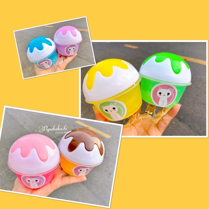 Slime 2in1 chất nhờn ma quái mẫu mới (slime + slime hoặc slime +squishy)