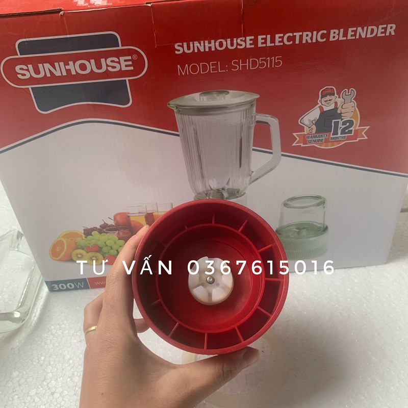 Cối Thuỷ Tinh nhỏ +sinh tố máy xay Sunhouse SHD5111 SHD5112 SHD5115