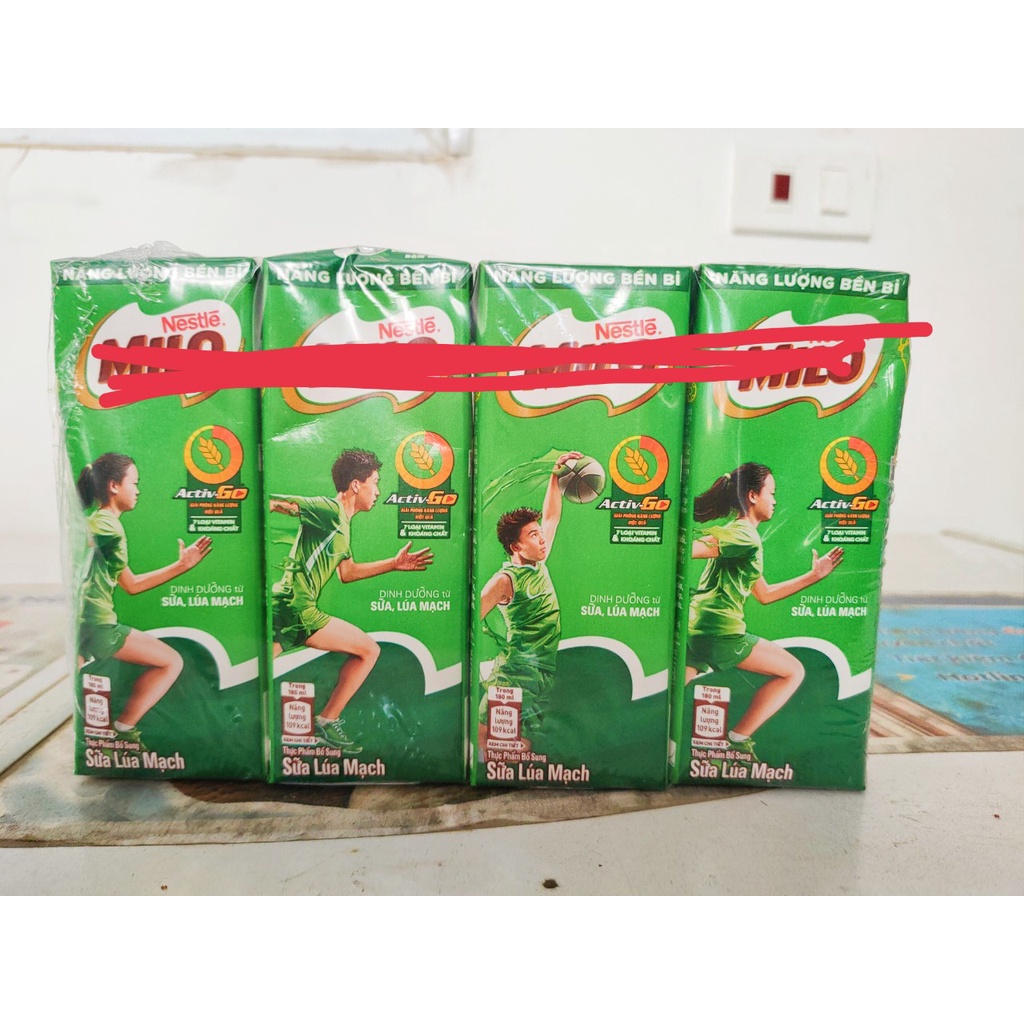 Lốc 4 hộp sữa milo to 180ml - ảnh sản phẩm 5