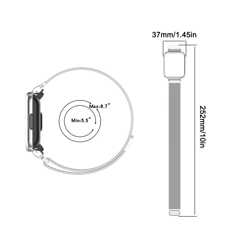 Dây đeo nam châm cho đồng hồ thông minh Redmi Watch 2 Lite
