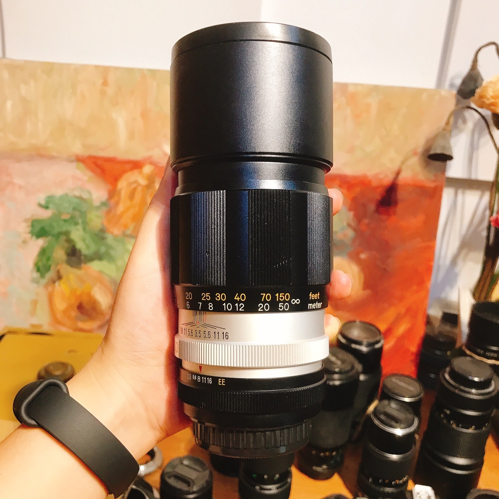 Ống kính MF Konica Hexanon AR 200mm F3.5