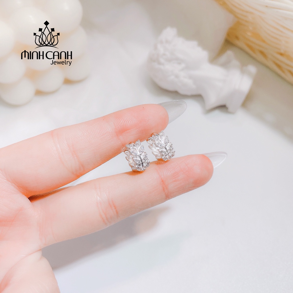 Bông Tai Bạc Cuộn Lá - Minh Canh Jewelry
