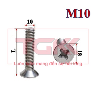 Bulong đầu bằng inox 201 m10