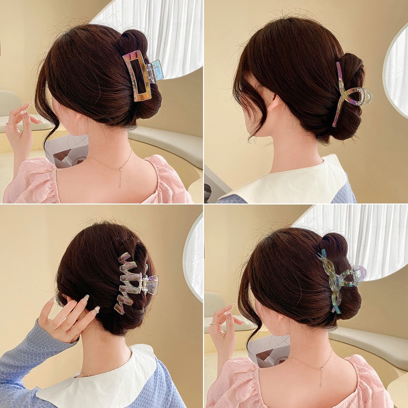 Set kẹp tóc IF ME nhựa nhiều màu sắc thời trang thanh lịch dành cho nữ