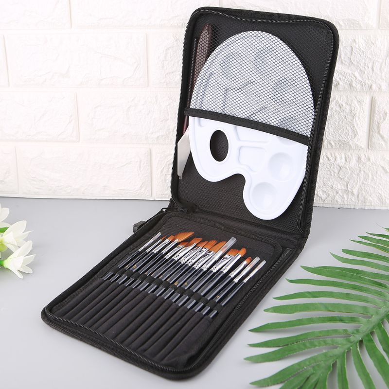 Set 18 Cọ Vẽ Tranh Chuyên Nghiệp