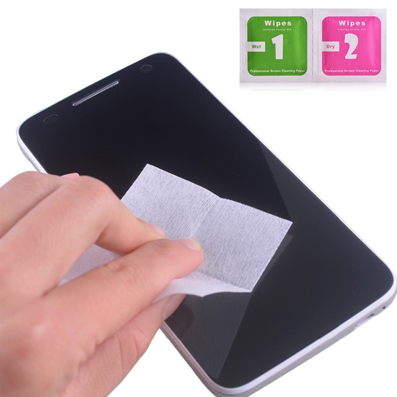 Khăn lau kính cường lực chuyên dụng cho màn hình điện thoại
