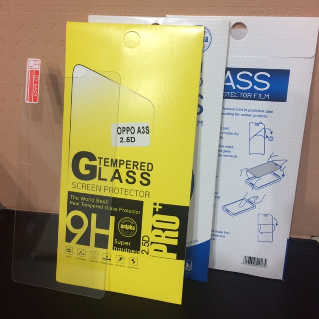 Bộ 3 kính cường lực cho oppo A3S