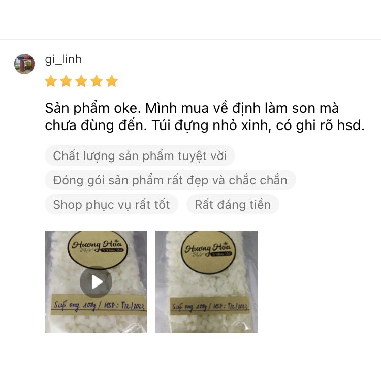 Sáp Ong Trắng, Làm Son Làm Đẹp, Làm Nến - Bee Wax, Mua Số Lượng Giá Giảm