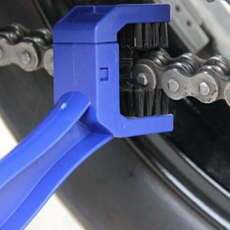 Bàn chải 3D rửa xe vệ sinh sên xích xe máy xe đạp 2 đầu chuyên dụng