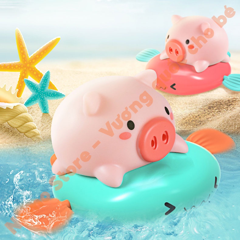 Đồ chơi nhà tắm cho bé heo bơi thả bồn tắm