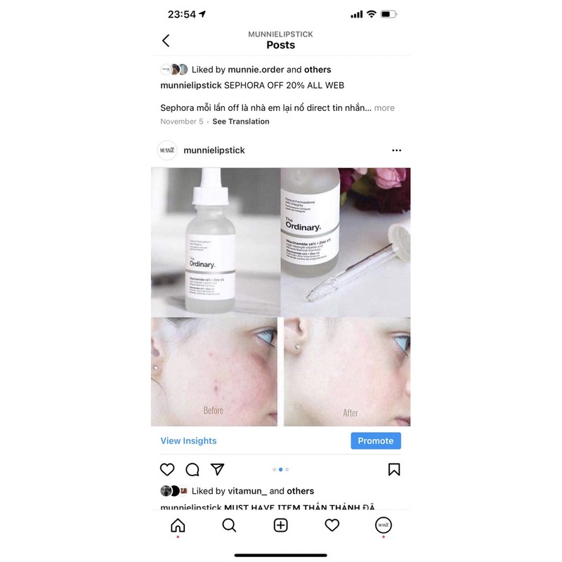 Tinh chất giảm mụn thâm The Ordinary Niacinamide 10% + Zinc 1%
