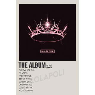Tấm áp phích in hình Album K & @ Pop The Album - Blackpink