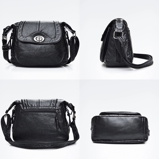 Túi xách nữ vân da cừu khoá xoay siêu hot | BigBuy360 - bigbuy360.vn