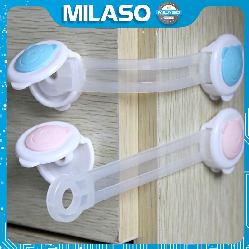 Khóa tủ lạnh MILASO khóa tủ gỗ, ngăn kéo, bồn cầu an toàn cho bé HG-001125