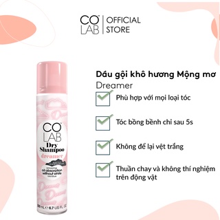 Dầu gội khô COLAB hương Mộng mơ (Dreamer) 200ml| Trả lại mái tóc sạch sẽ và tươi mới chỉ sau 5s