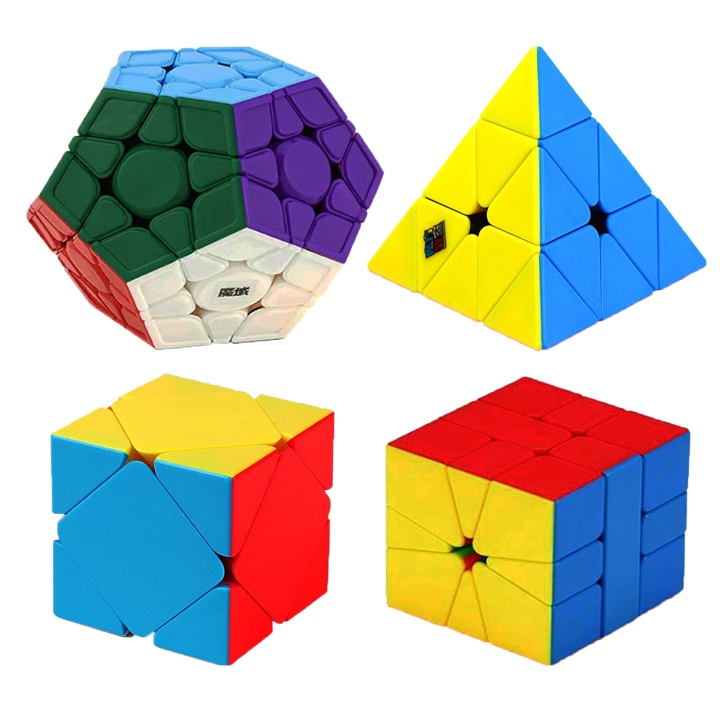 Rubik 2x2, 3x3, 4x4, 5x5, Megaminx, Skewb, Pyraminx, Ivy, Square-1, Kilominx - Rubik Stickerless Chất Lượng Cao