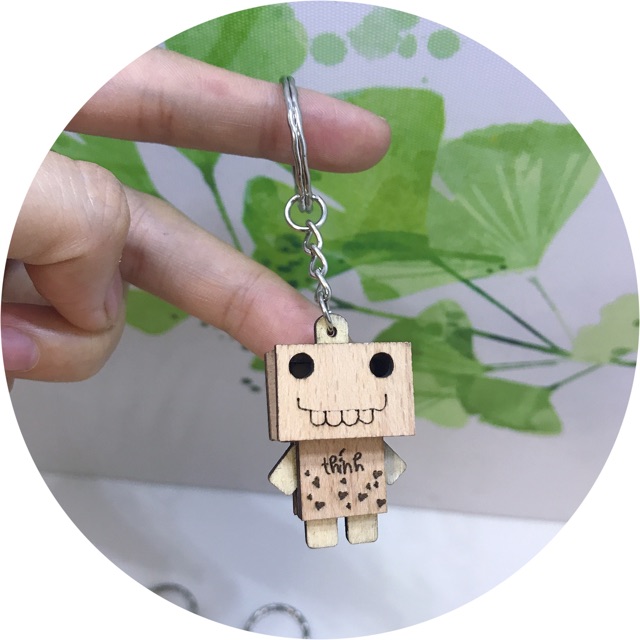 MÓC KHOÁ HÌNH GỖ DANBO