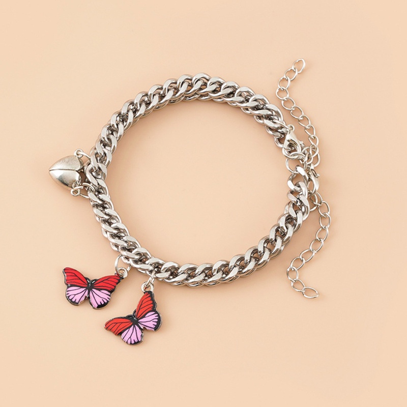 Set 2 Vòng Tay Mặt Trái Tim Cho Cặp Đôi