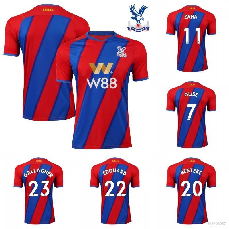 Áo Thun Đá Banh Sân Nhà Olise Zaha Benteke Edouard Gallagher 2021-2022