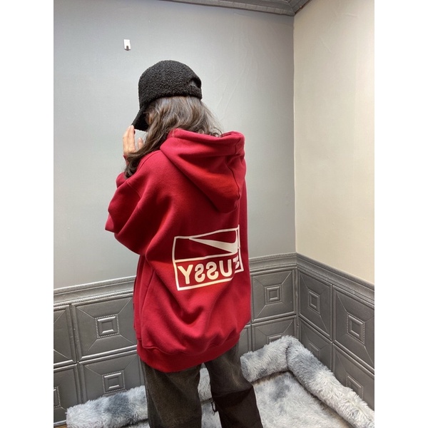 HOODIE *STUSSYY*NIKEE* ĐỎ ĐÔ siêu phẩm dễ phối