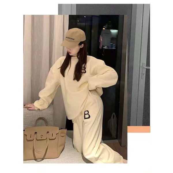 Set Đồ 2 Món Áo Tay Dài + Quần Dài Phong Cách Hàn Quốc Cho Nữ | BigBuy360 - bigbuy360.vn