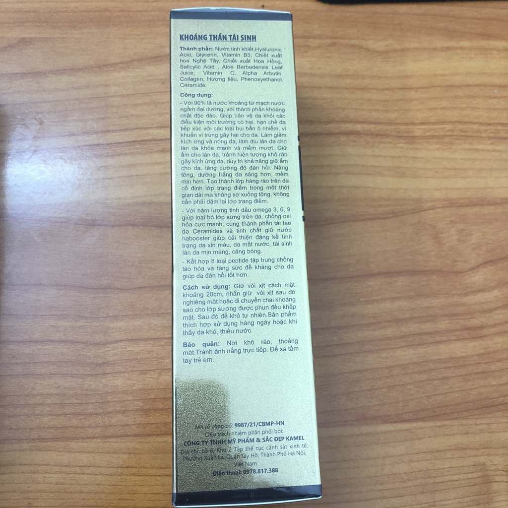 kamel khoáng thần tái sinh  BOOSTER PEPTIDE với tinh dầu omega bảo vệ và cấp ẩm sâu cho da