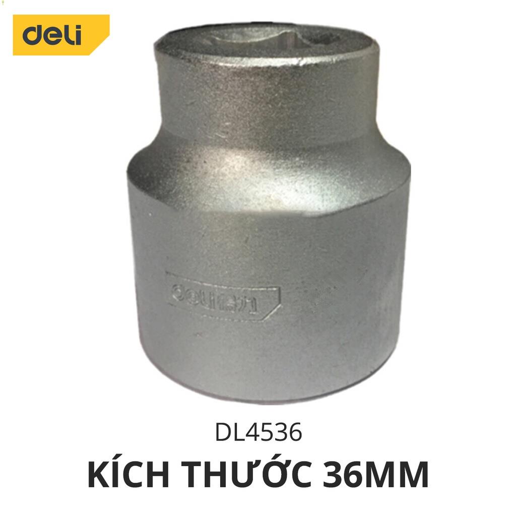 Đầu Tuýp Đầu Khẩu Lục Giác Deli - Chất Liệu Thép CR-V Cao Cấp - Đa Dạng Kích Thước Sử Dụng Cho Nhiều Mục Đích - DL4546 .