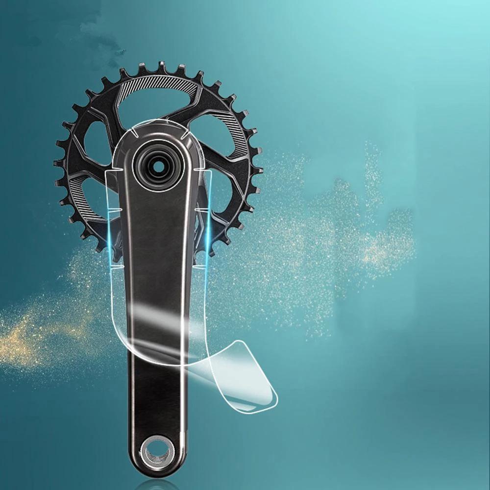 Danilo Set 3 Tấm Phim Dán Bảo Vệ Cánh Tay Quay Xe Đạp Leo Núi Bằng Sợi Carbon