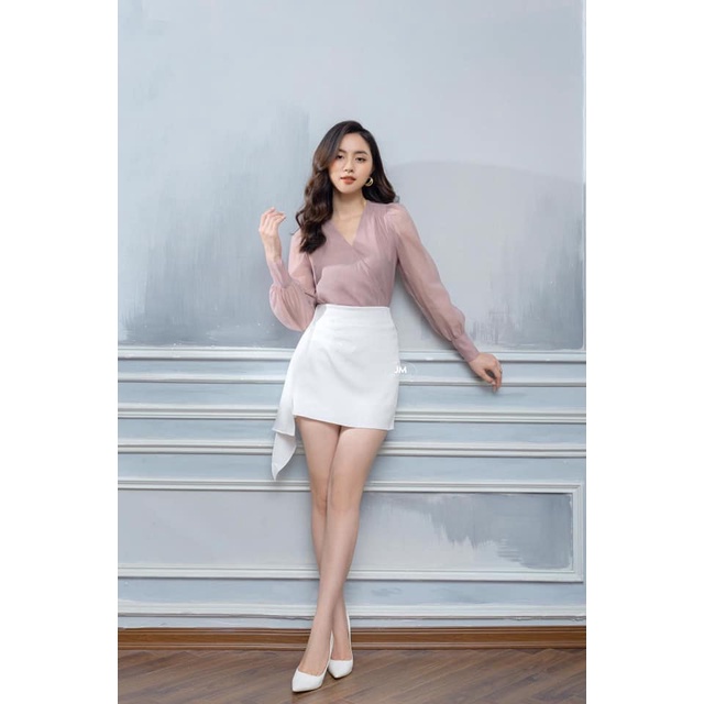 Pass chân váy trắng JM size L newtag