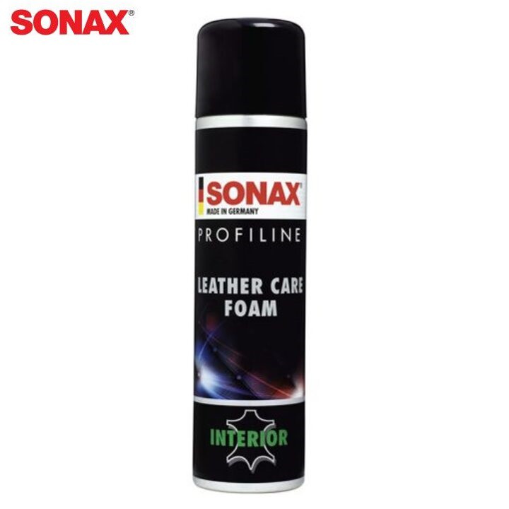 Chai xịt làm sạch và bảo dưỡng da dạng bọt trên ô tô nhãn hiệu Sonax 289300 dung tích 400ml - Hàng chính hãng