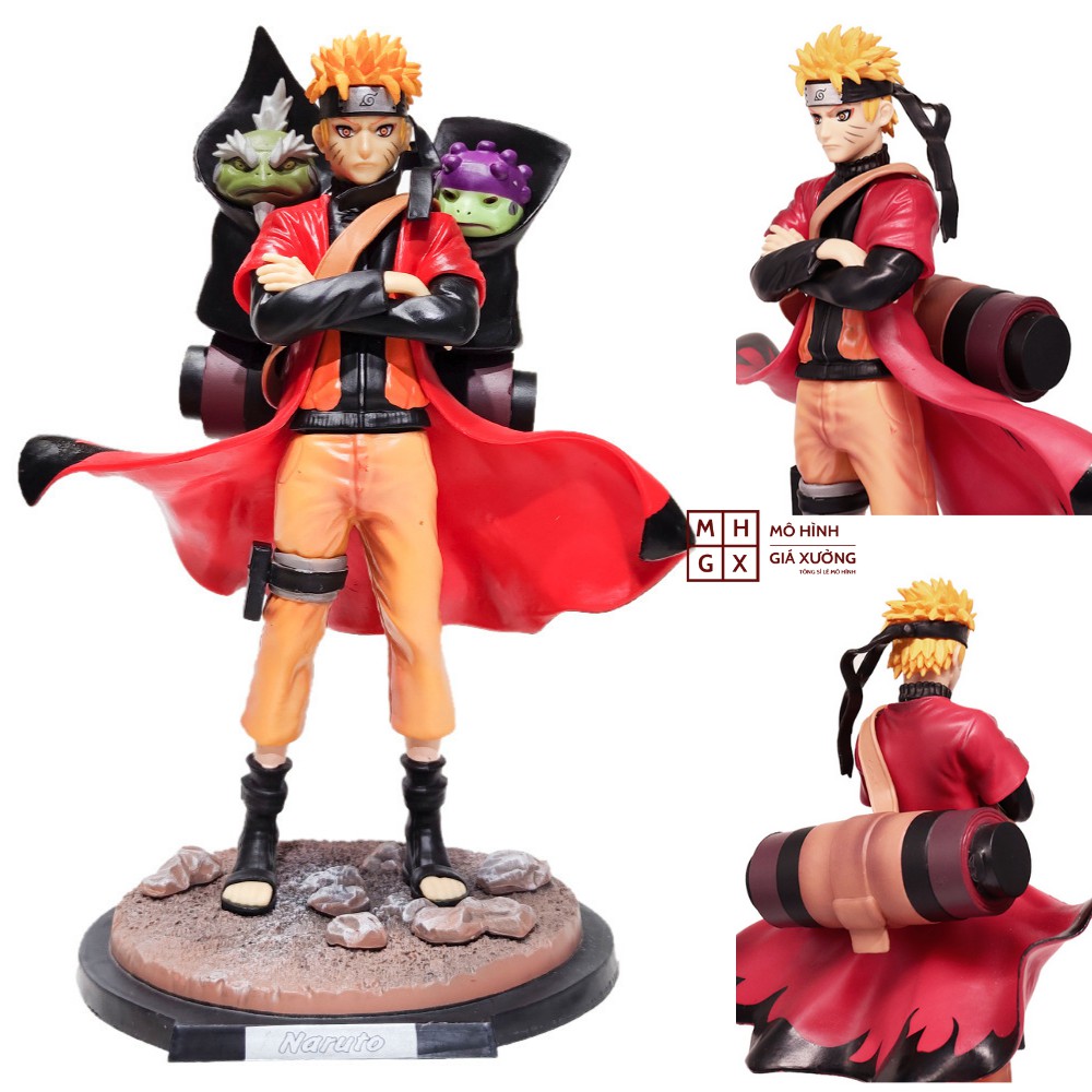 Mô hình Naruto hiền nhân cao 30cm tỉ lệ 1/6  hàng siêu to siêu chất lượng hokage làng lá jinchuriki cửu vĩ figure naruto