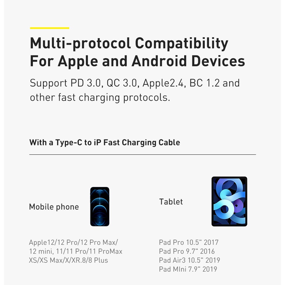 Củ Sạc Nhanh Nhỏ Gọn Baseus Super Si Pro Quick Charger 1c 20w