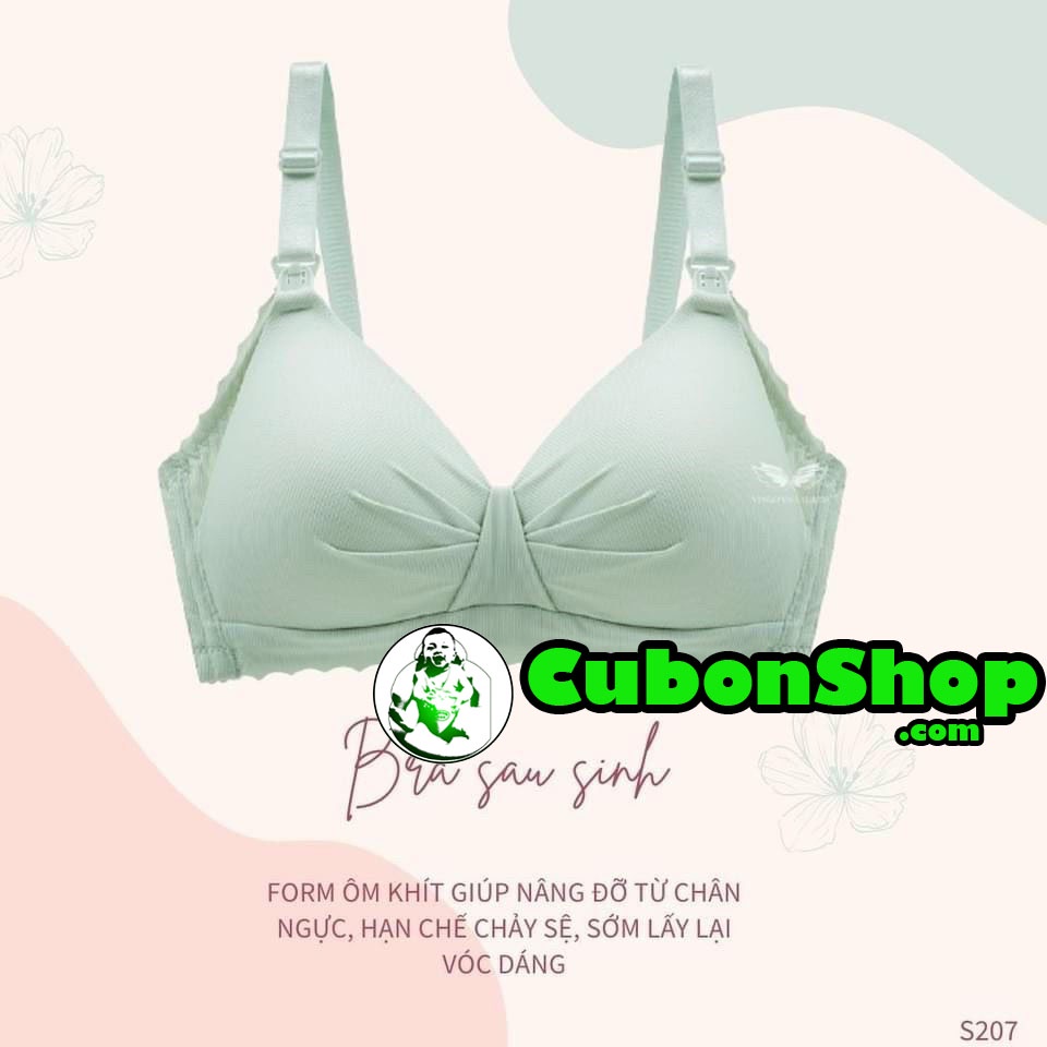 (Tặng Nới Áo) Áo Ngực Bà Bầu, Áo Lót Cho Con Bú Và Sau Sinh Chống Chảy Xệ Cotton Mềm Mịn Không Gọng Tăm Nơ