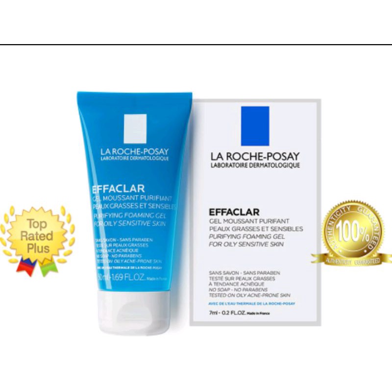 [Auth có tem phụ tiếng việt] 15ml Sữa rửa mặt cho da dầu mụn La Roche-Posay  Effaclar