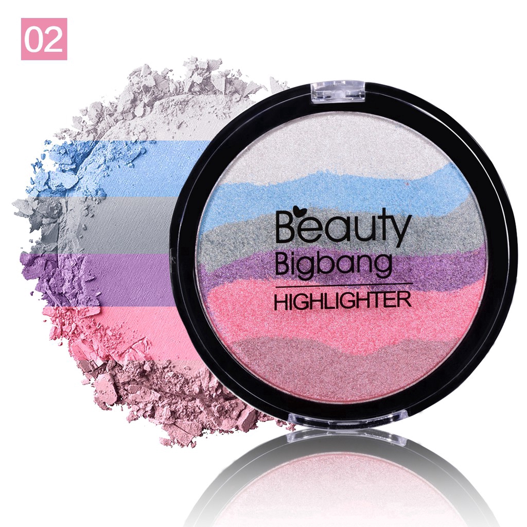 (Hàng Mới Về) Bảng Phấn Bắt Sáng Beautybigbang Màu Cầu Vồng Đẹp Mắt Jp3 | BigBuy360 - bigbuy360.vn