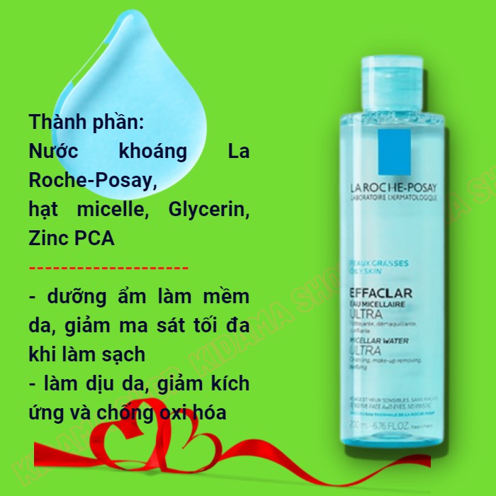 Nước làm sạch sâu tẩy trang cho Da dầu nhạy cảm La Roche Posay hiệu quả vượt trội giúp lấy đi lớp trang điểm | BigBuy360 - bigbuy360.vn