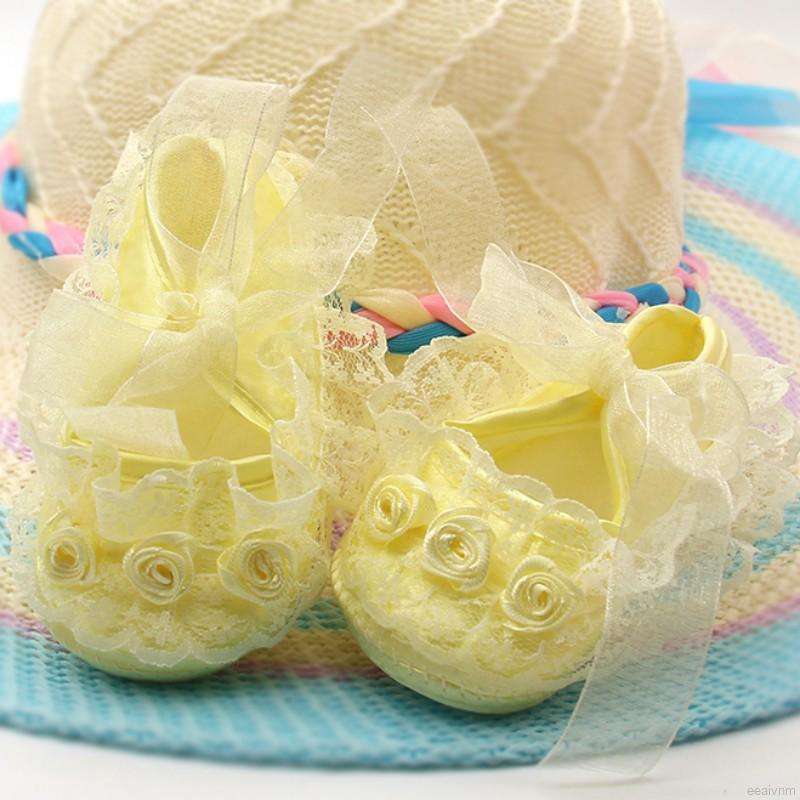 Cheaper Giày tập đi ren hoa mềm mại cho bé gái