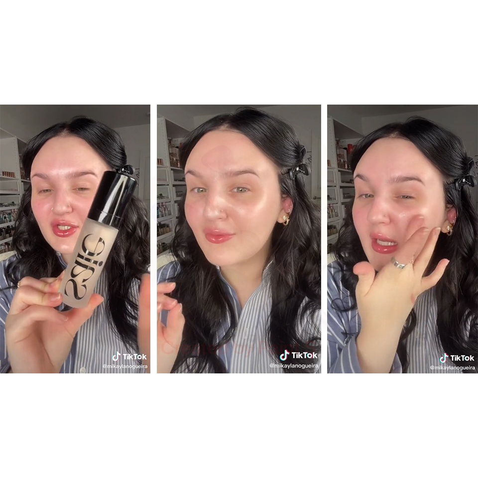 Saie 🌿 Kem lót bắt sáng Glowy Super Gel Lightweight Dewy Highlighter