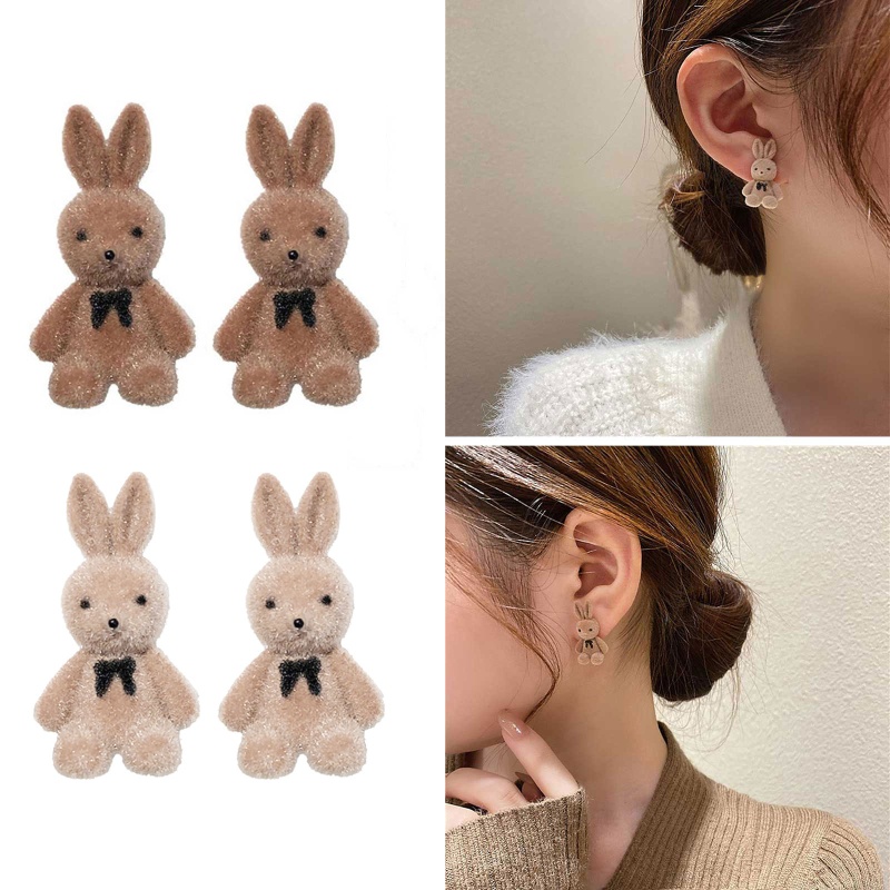 Bông Tai Hình Chú Gấu Đơn Giản Xinh Xắn Cho Nữ