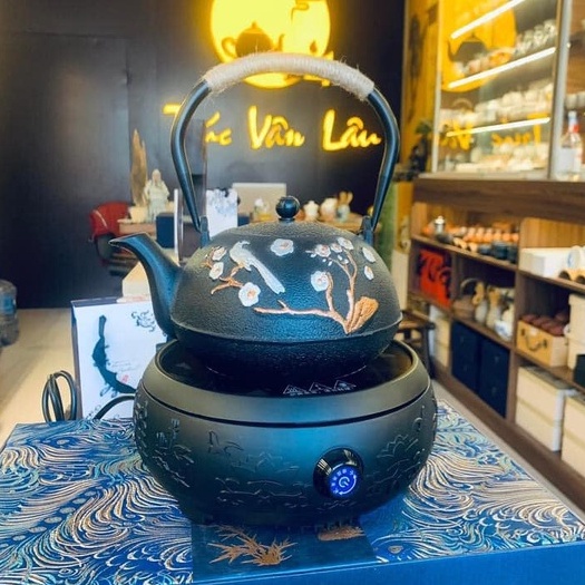 Ấm đun nước đặt bàn-ấm tetsubin gang