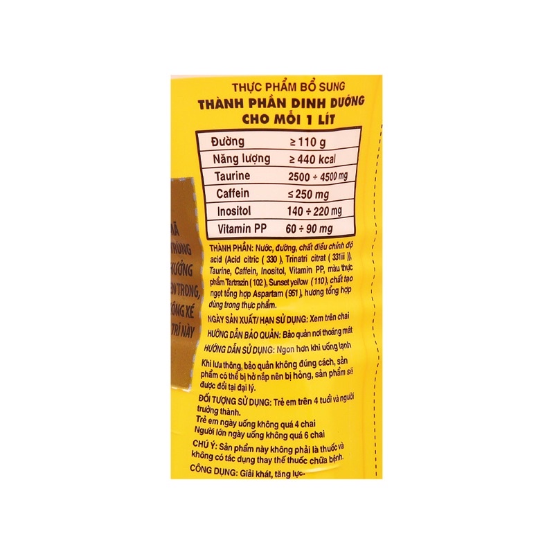 Lốc 6 Chai Nước Tăng Lực Number 1 Chai 330ml