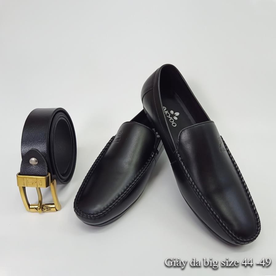 Giày nam ngoại cỡ  loại buộc dây mẫu được làm 100% từ da bò thật, được đóng tỉ mỉ tại xưởng
