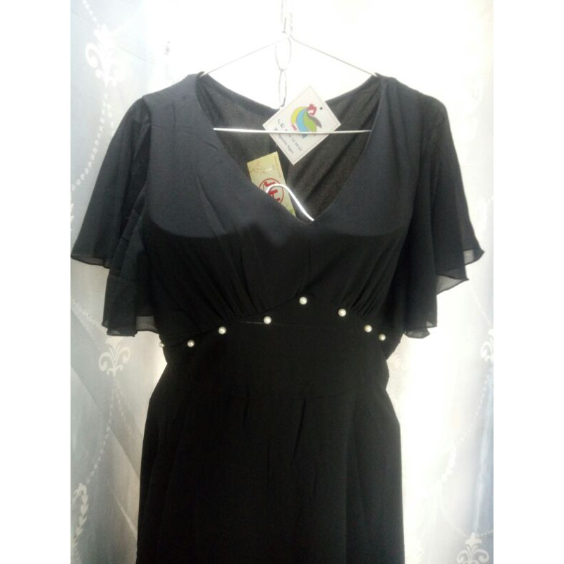 Đầm đen tay cánh tiên đính ngọc💕video + ảnh thật 💕 | BigBuy360 - bigbuy360.vn