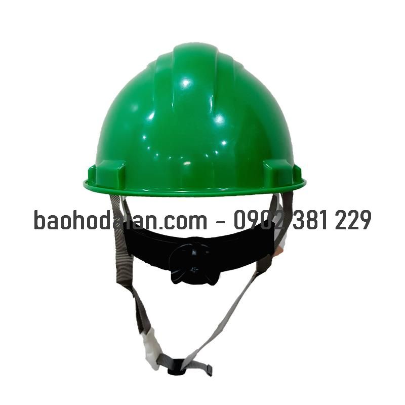 Nón bảo hộ lao động HDPE màu xanh lá có xốp