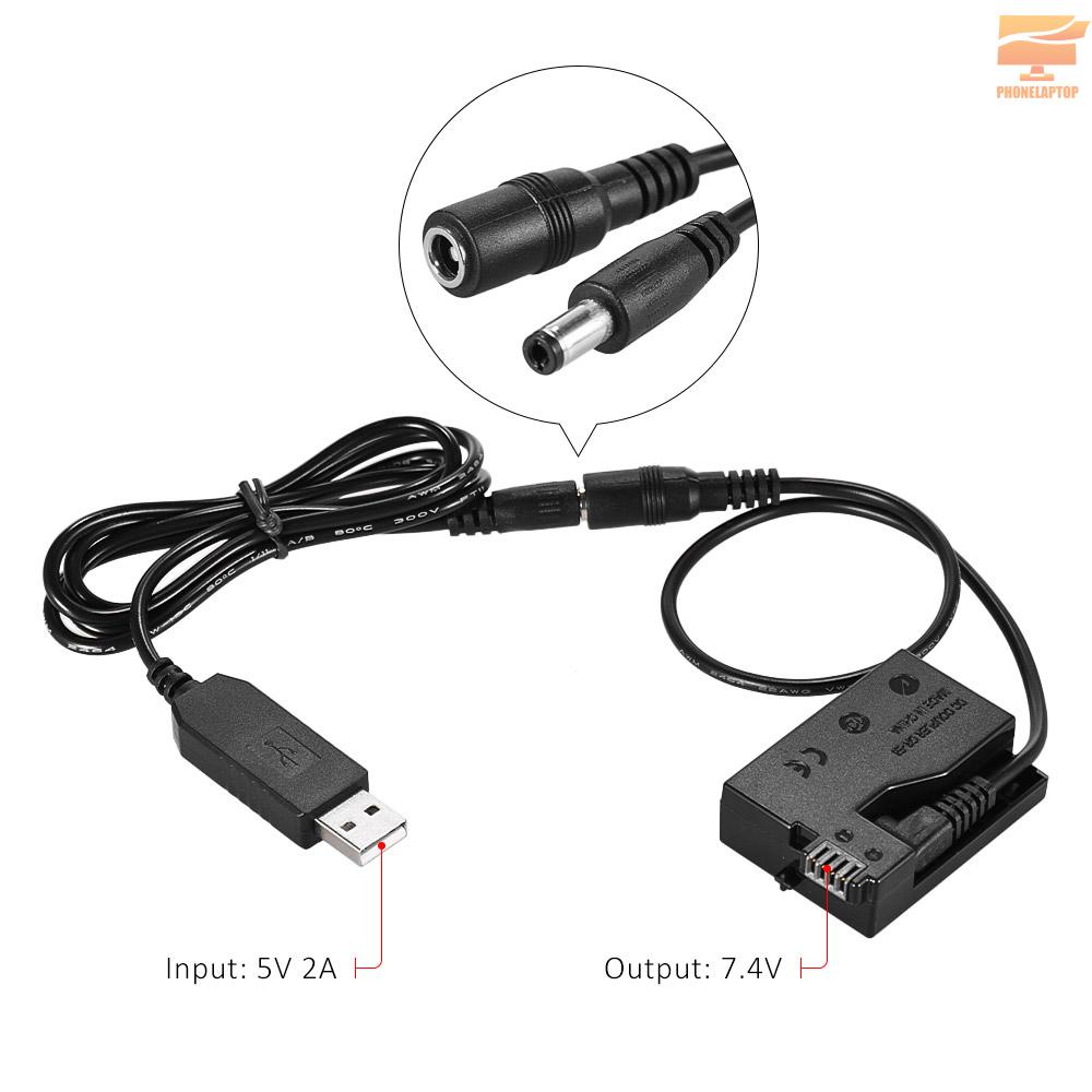 Pin Sạc Dự Phòng Lapt Andoer Dr-E8 Với Dây Cáp Nguồn Dc Usb Cho Máy Ảnh Canon Eos 550d 600d 650d 700d Dslr