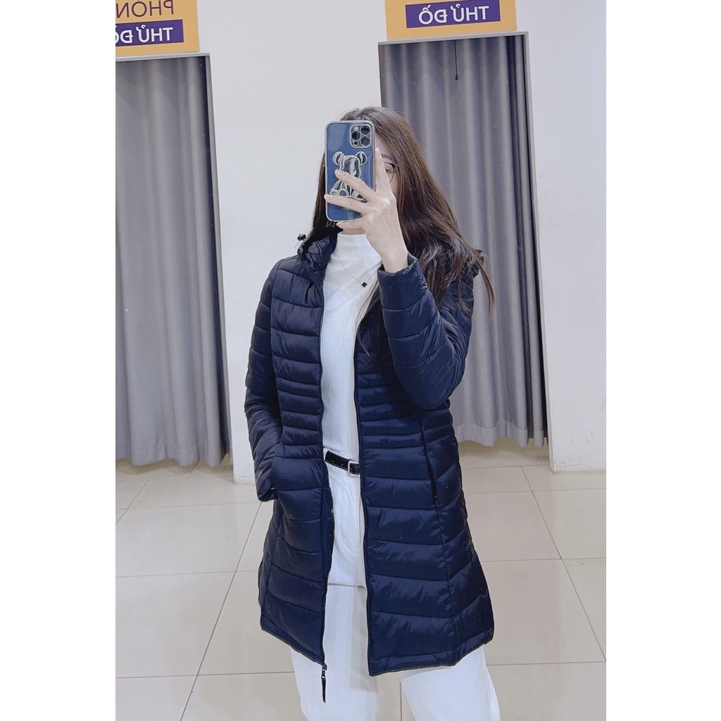 Áo Phao Nữ YODY Dáng Dài Siêu Nhẹ Siêu Ấm, Áo Khoác Nữ Có Mũ PHN4002 | BigBuy360 - bigbuy360.vn