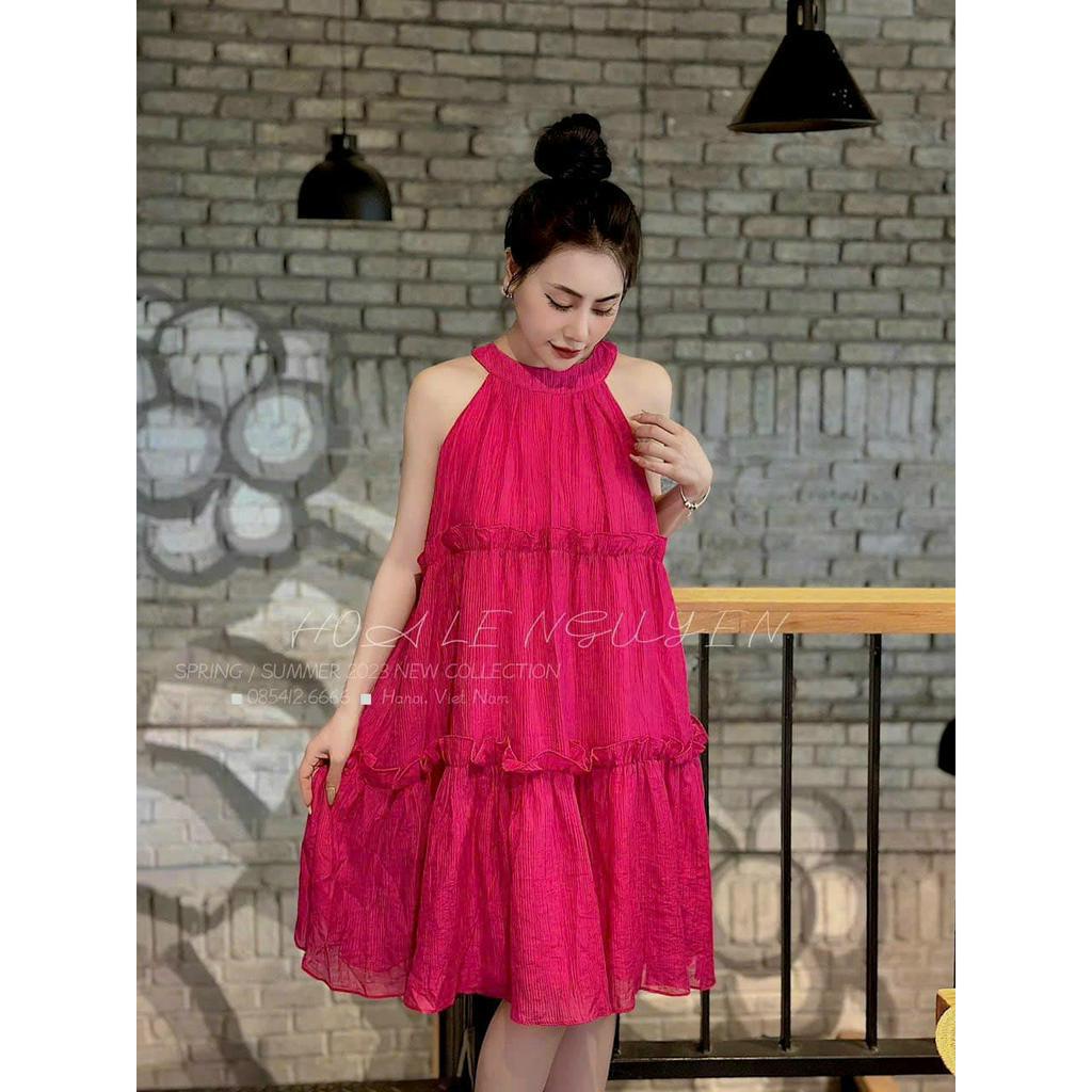 Váy yếm đũi 2 lớp trơn 5 màu 159