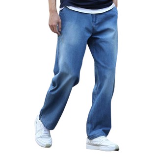 [Mã FATPBAU2 giảm 40K đơn 150K] Quần jeans nam màu xanh ống rộng nhập khẩu