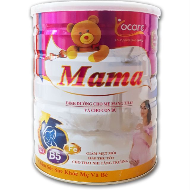 Sữa bầu youcare mama lon 900g sữa vị vani thơm ngon dễ uống .