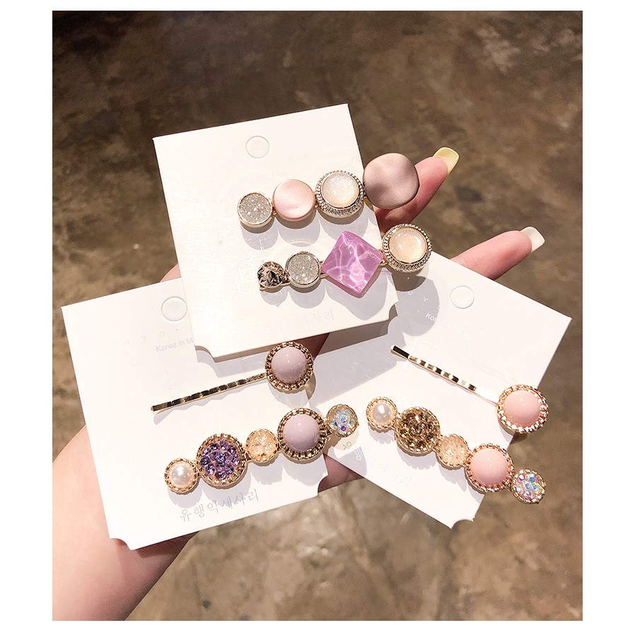 Bộ kẹp tóc mái thời trang Hàn Quốc sang trọng cho nữ